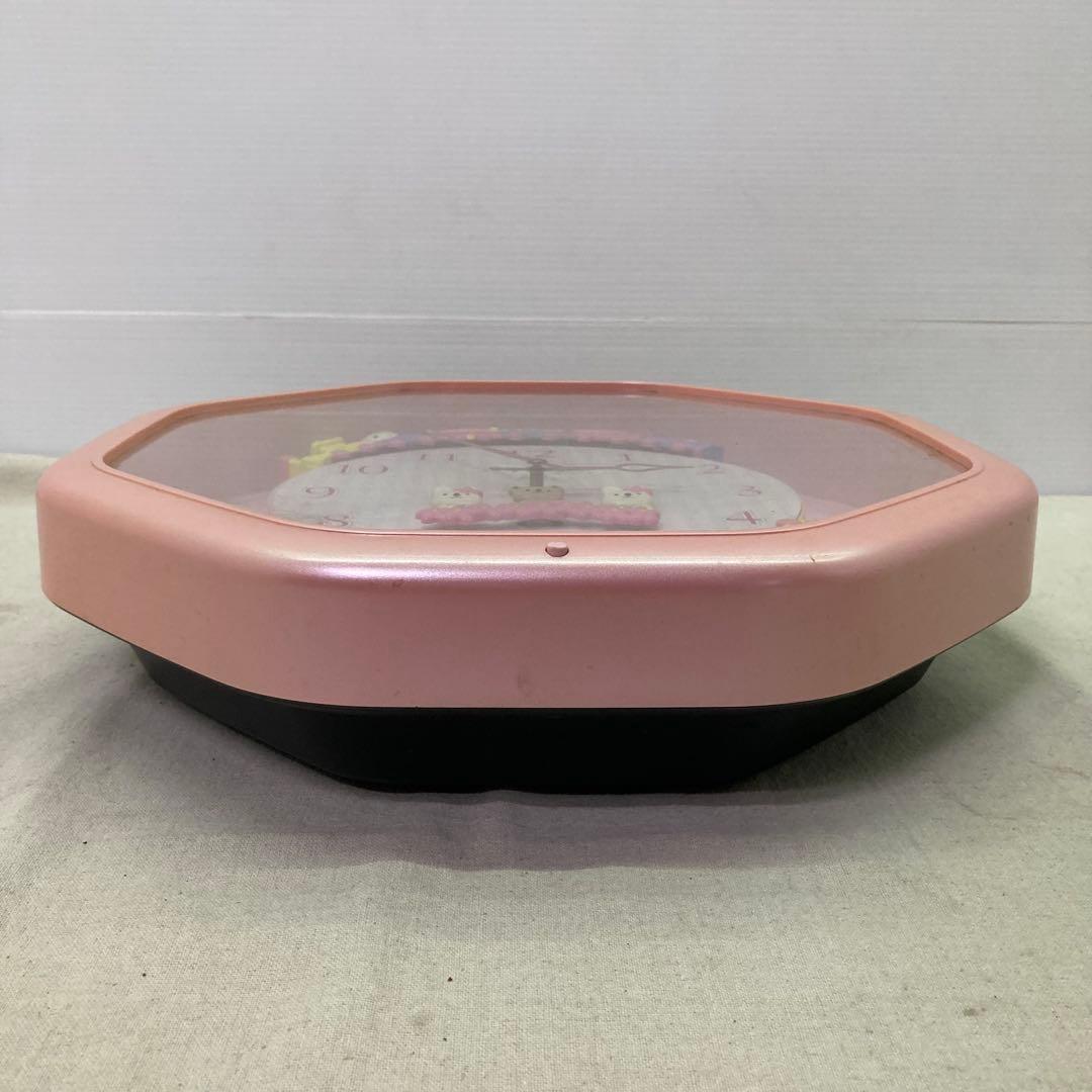 【動作確認済み★2000年製】ハローキティ　メロディ壁掛け時計　可動　サンリオ