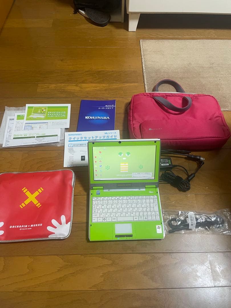 ガチャピン&ムック モバイルノートパソコン