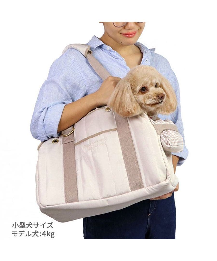 PET PARADISE 小型犬キャリーバッグ ベージュ M タグつき