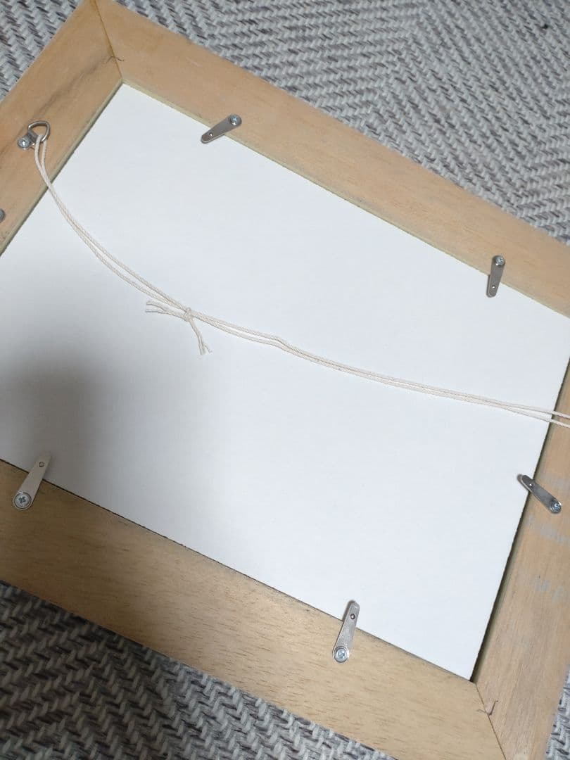 猫の油絵【ひこうき雲】1点物の原画/作者サイン入り◇額縁付属