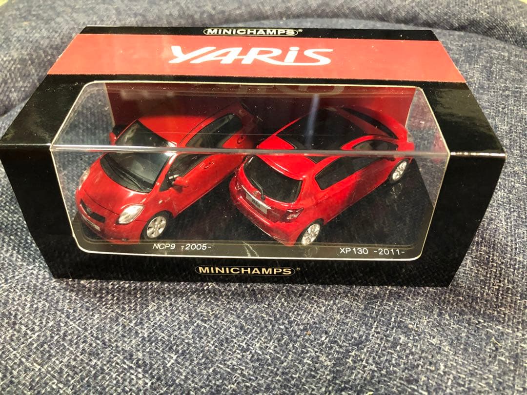 1/43 カスタム　トヨタ　ヤリス　NCP9(2代目) XP130(3代目) 赤