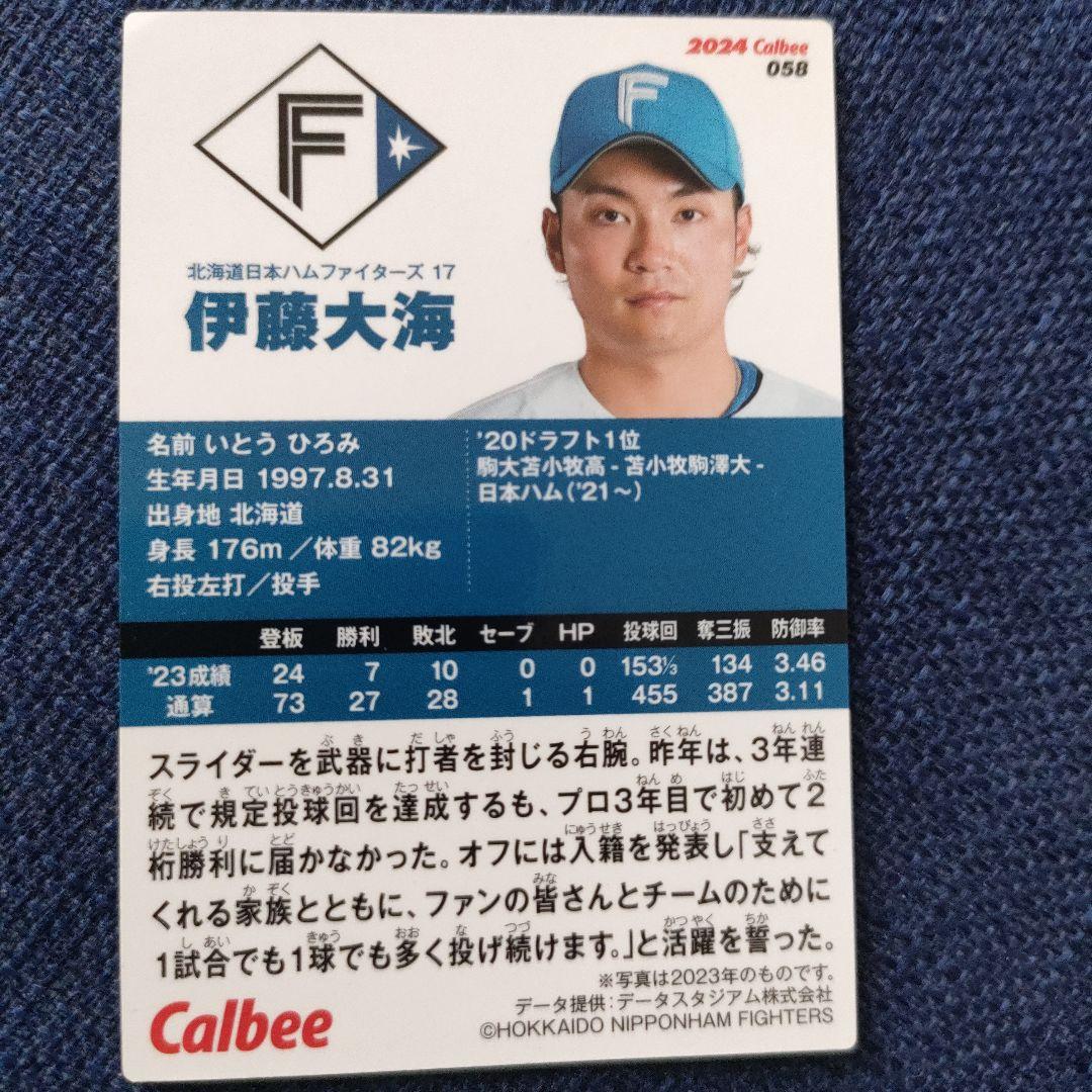 伊藤大海 エラーカード 日ハム・伊藤大海の身長「176m」と誤記