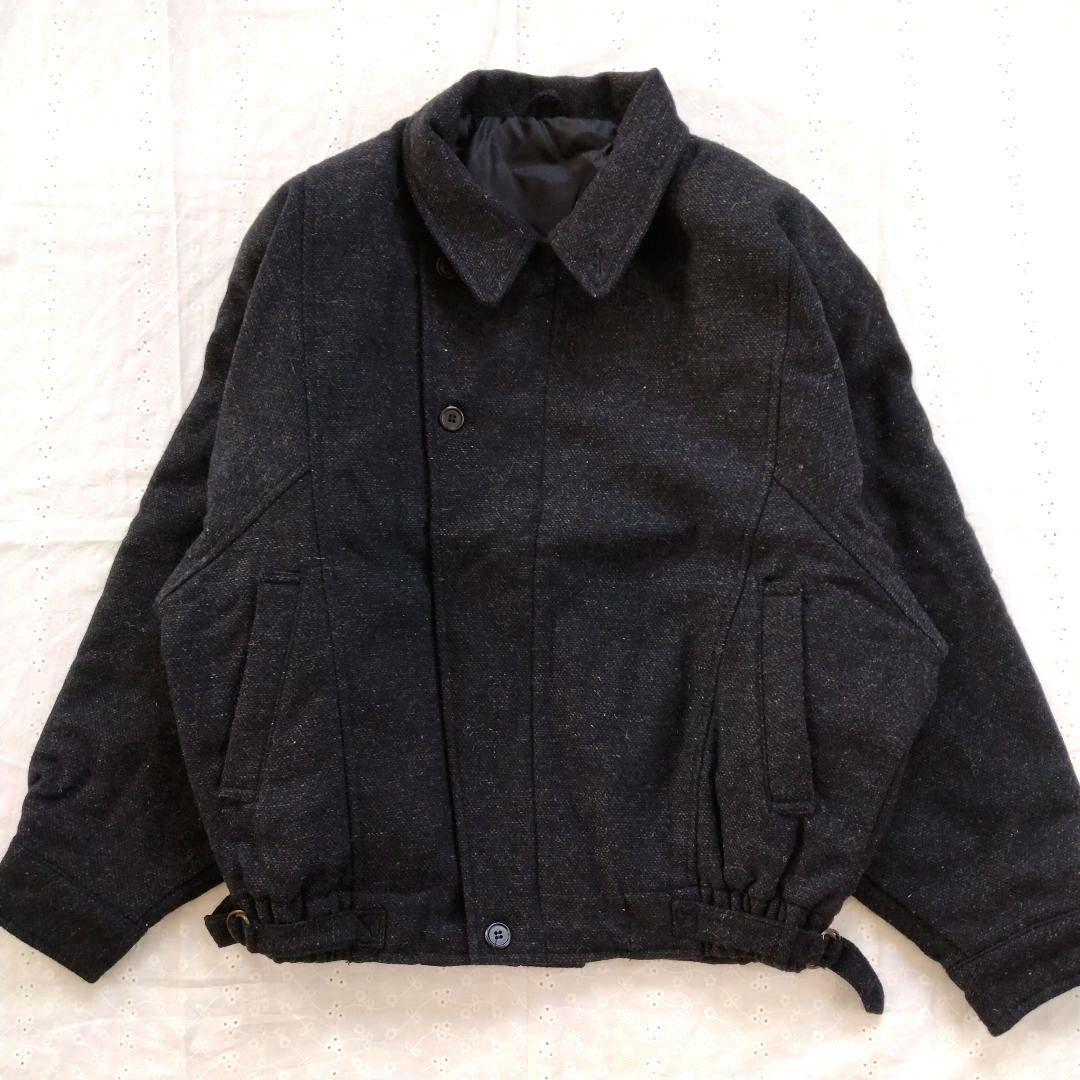 Vintage 80´s 短丈 ウールジャケット ブルゾン ボンバージャケット