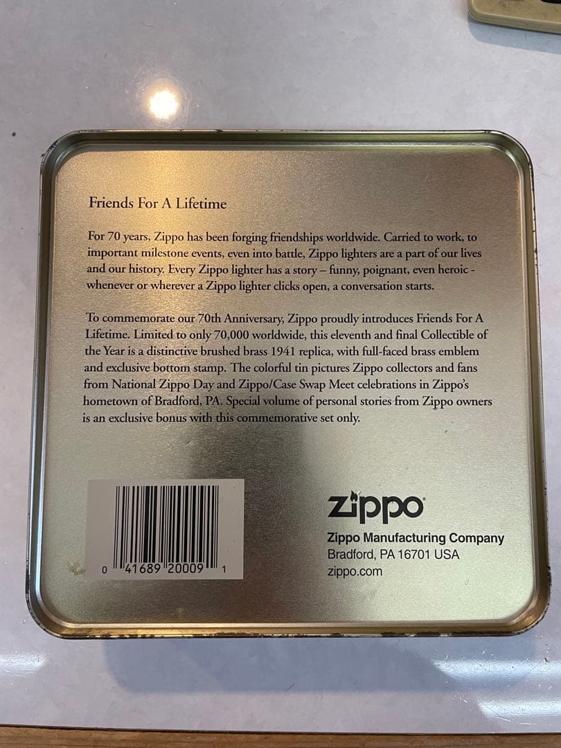 Zippo 70周年記念 Friends For A Lifetime新品未使用 - メルカリ