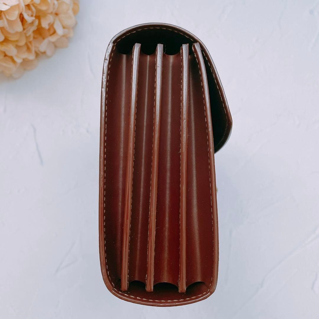 【 新品 】 本革 コラージュ 素材 収納 ポーチ