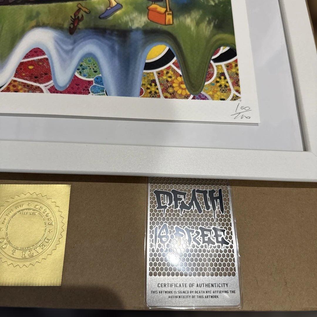 DEATH NYC 現代アートポスター 世界100枚限定 村上隆 toto 希少 - メルカリ