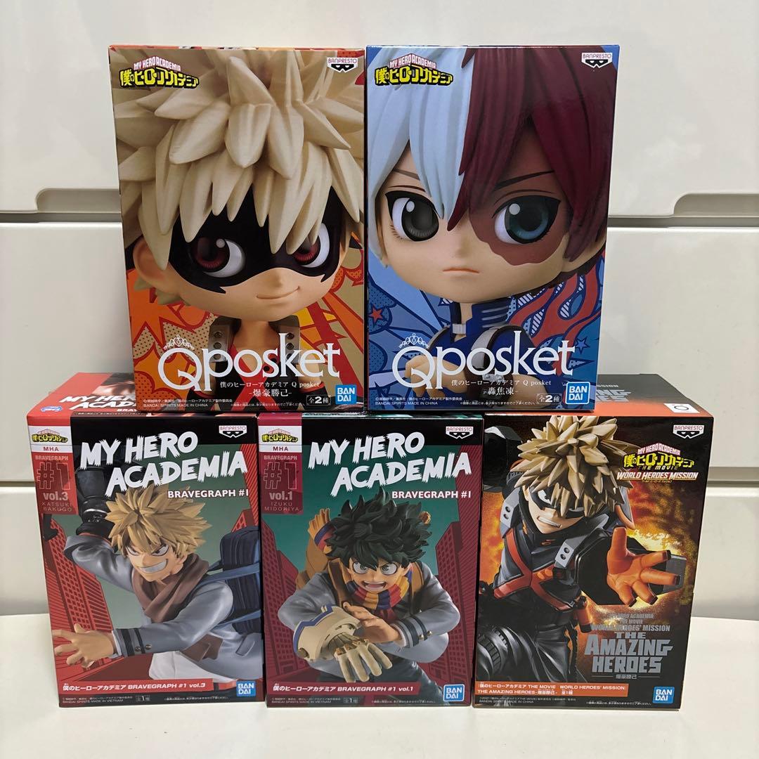 僕のヒーローアカデミア ヒロアカ フィギュア 5点セット 緑谷 爆豪 轟