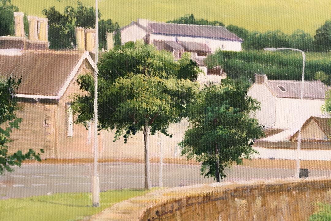 未使用高級ゴールド額付★手書き油絵★外寸約880×660mm 玄関やリビング10