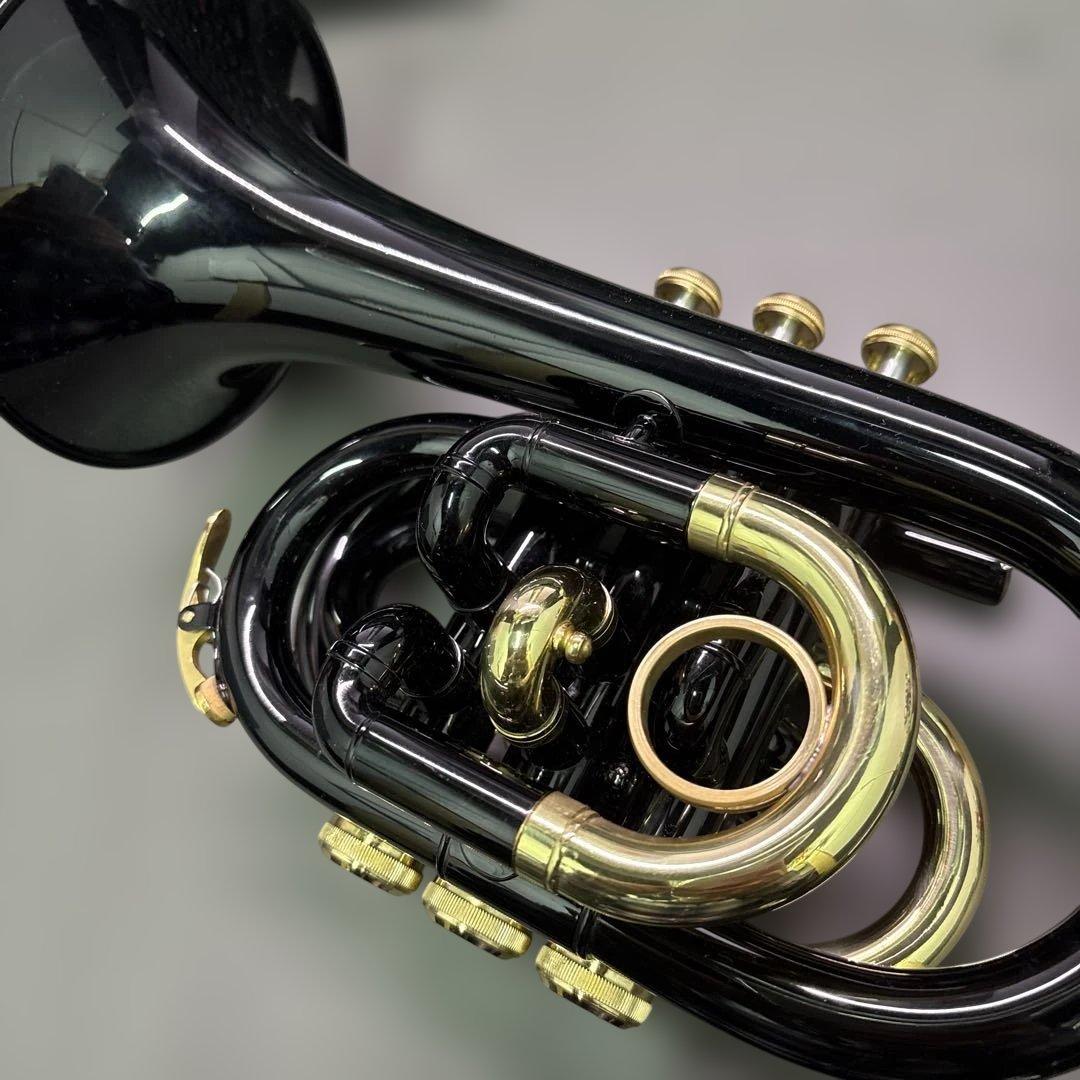 TR−400 ポケットトランペット本体 ブラック 黒