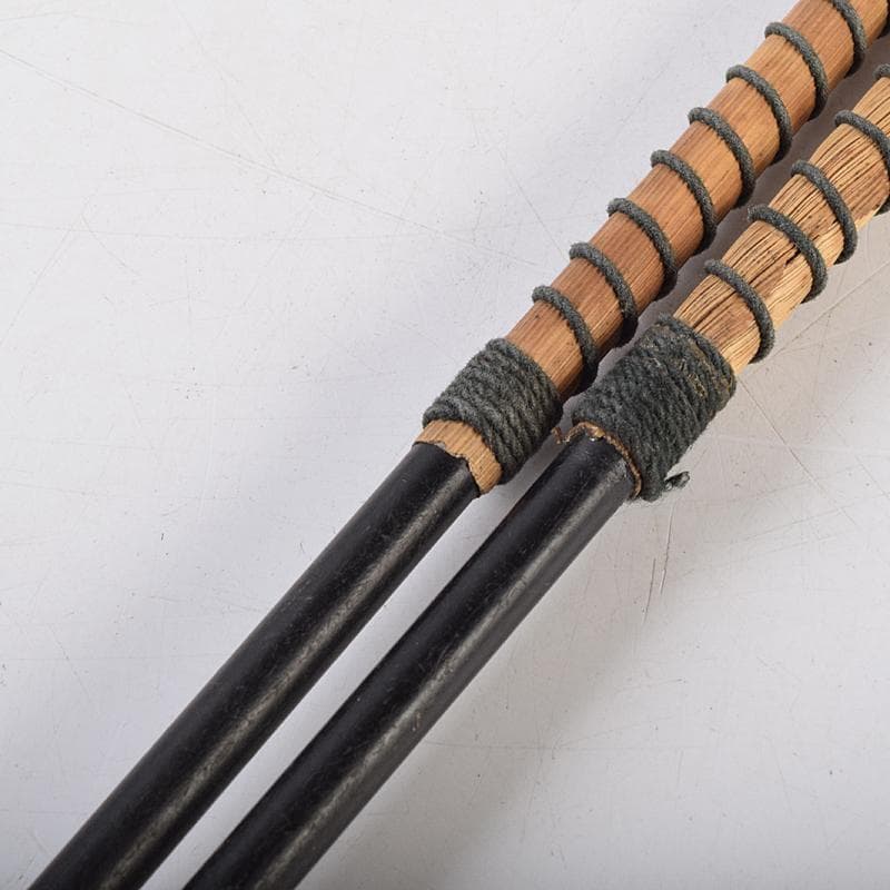 茶道具 金工師 木村清五郎造 古鉄 美津火箸 共箱 M R9486