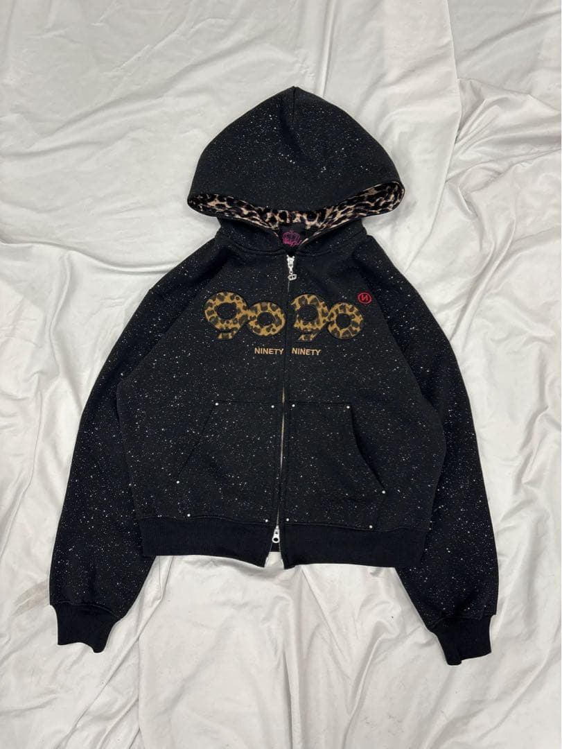 スケートボード 9090 girl OG Logo Glitter Hoodie setup S
