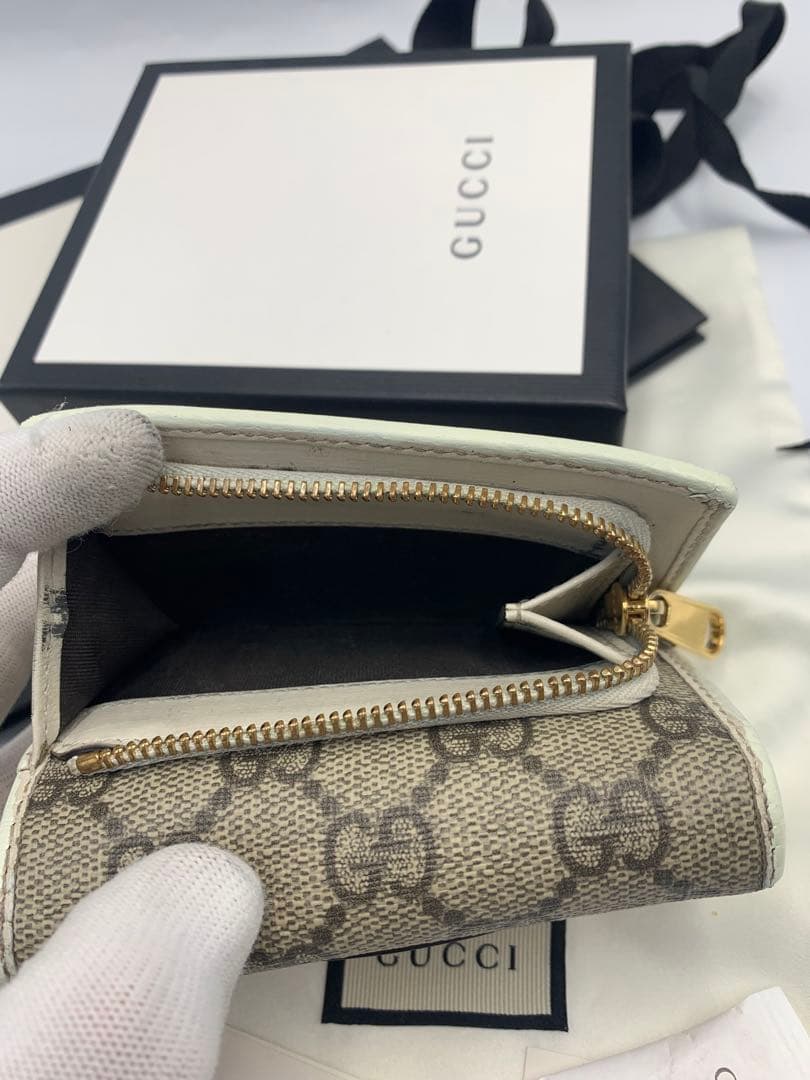 正規品　美品　グッチ財布　グッチホースビット　グッチGGスプリーム グッチレザー