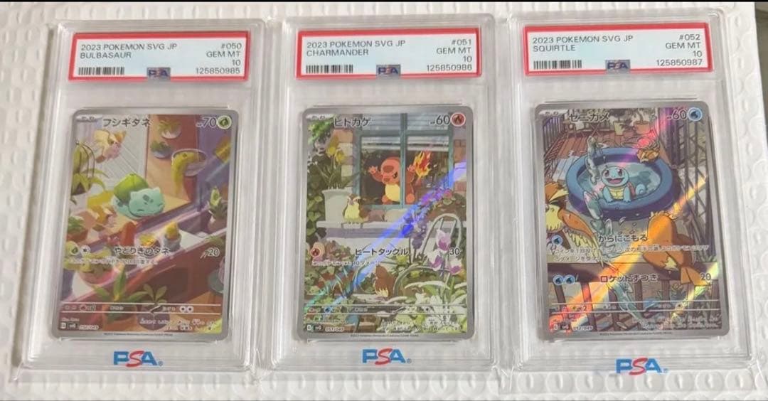 大人気 3連番 PSA10 フシギダネ AR ヒトカゲ AR ゼニガメ AR 大人気 3連番 PSA10 ヒトカゲ AR フシギダネ AR ゼニガメ ⑤ PSA10