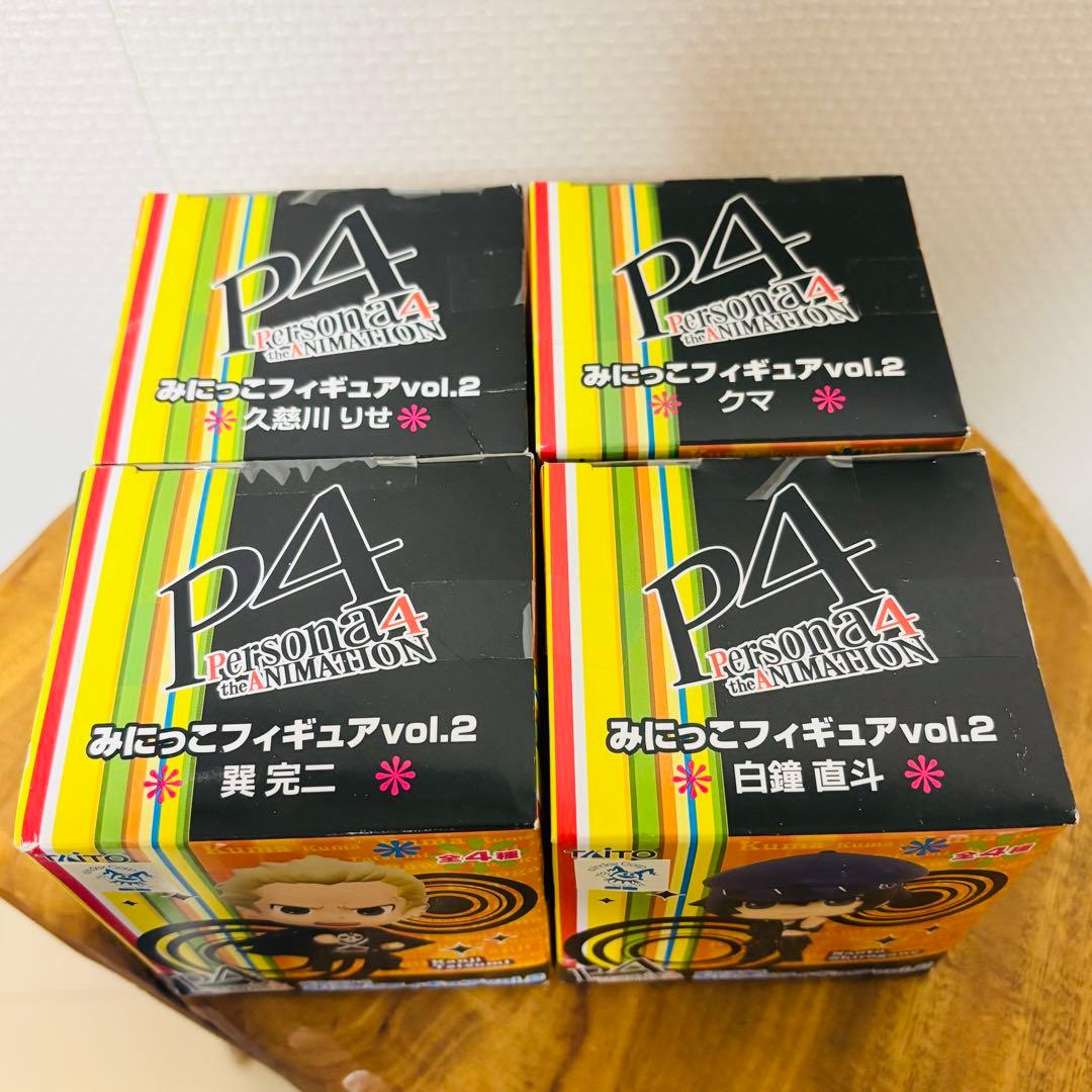 ペルソナ4 みにっこフィギュア vol.2 巽完二 白鐘直斗 久慈川りせ クマ