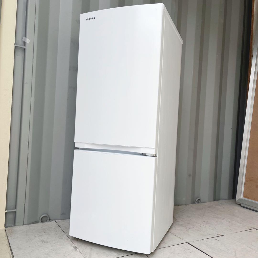 取付無料！東芝最新2024年製！高性能シンプルホワイトインテリア冷蔵庫