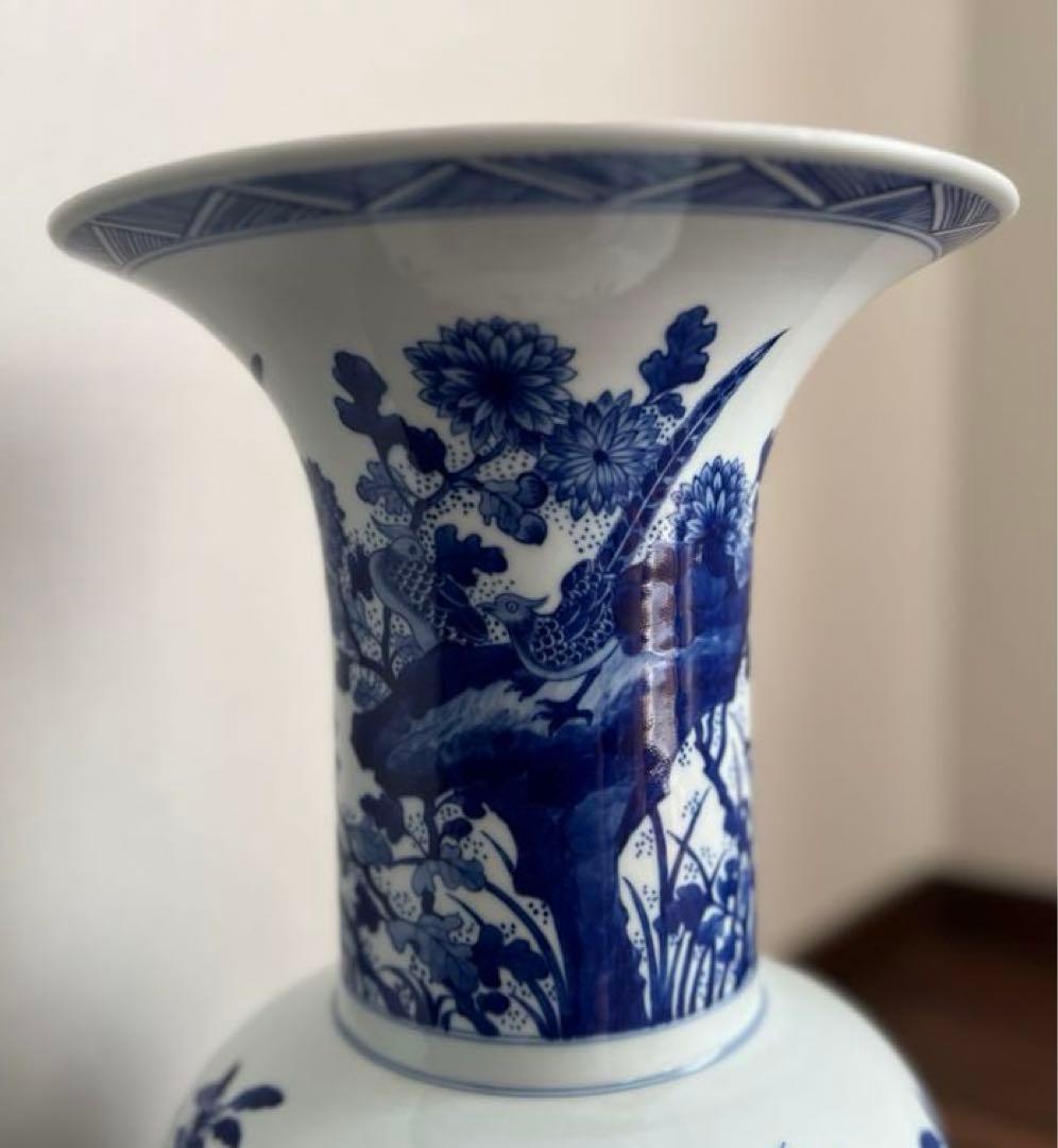 景徳鎮御窯 北京故宮博物院監製 限定複製品 青花牡丹紋瓶