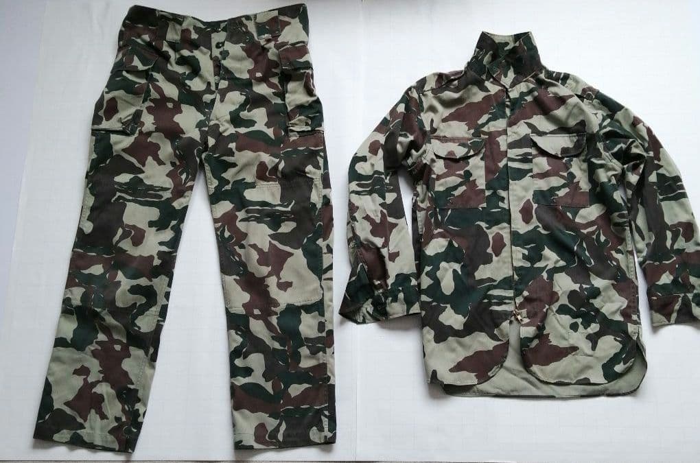 陸上自衛隊 旧型熊笹迷彩服 上下セット サイズ1 PX品