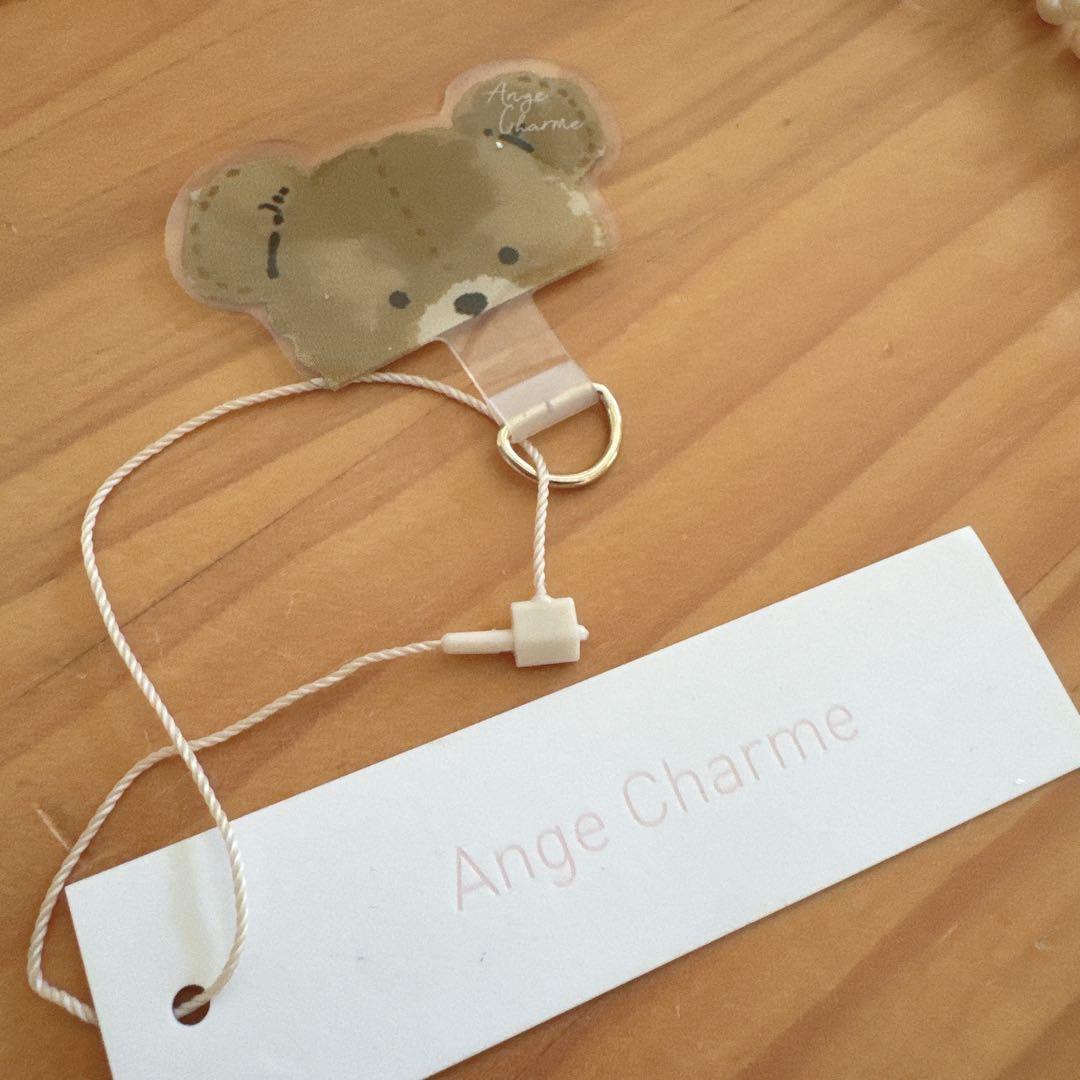 Ange Charme アンジュシャルム ロゴスマホパールチェーン 辻希美