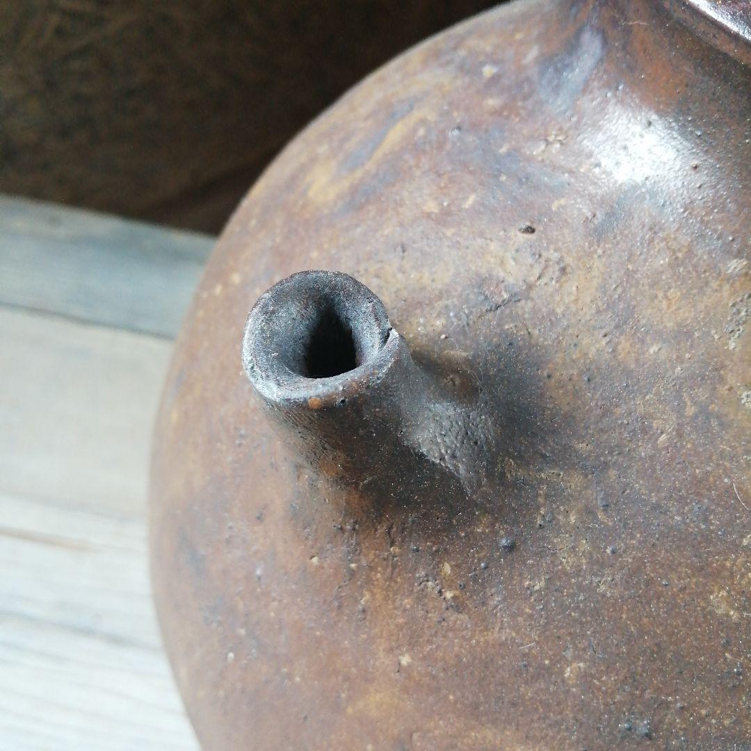 能野焼　雲助壺　33cm　江戸後期