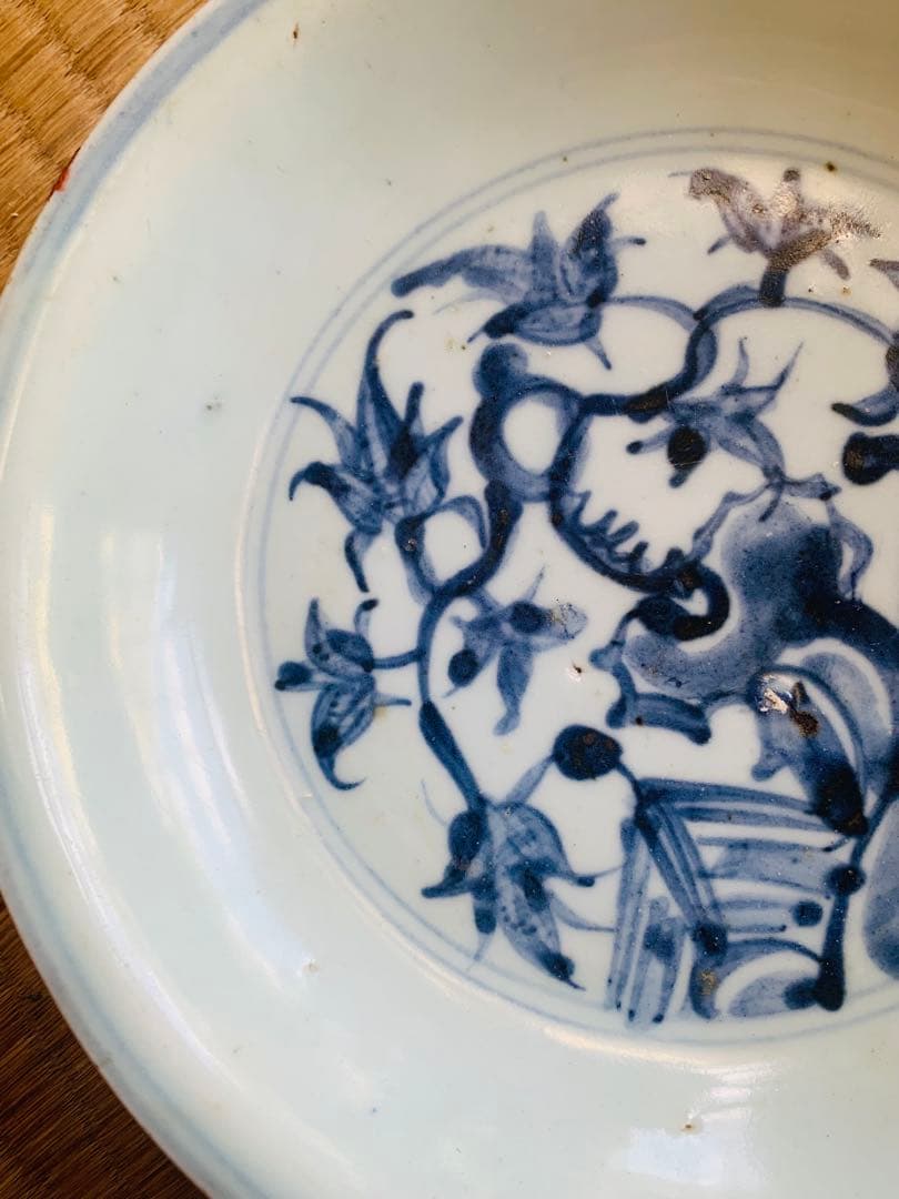 中国明時代早中期染付お皿