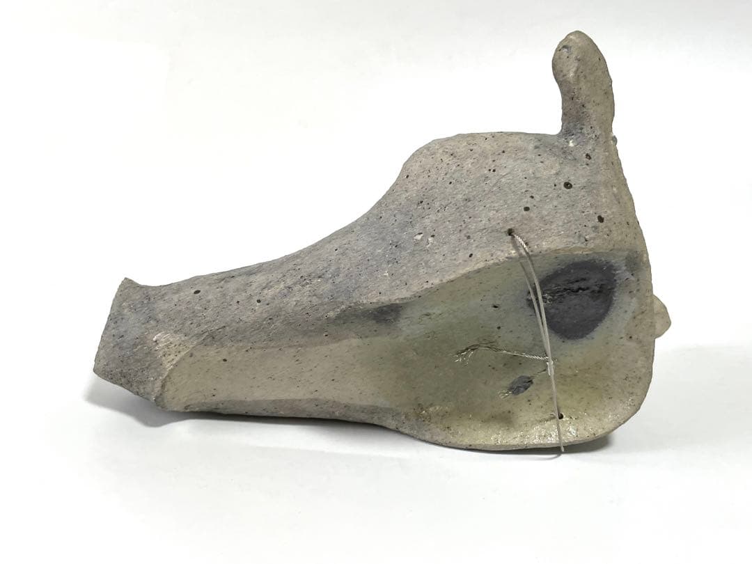 陶芸家 三原研 炻器獣頭掛花入 現代アート 現代陶芸 師 船木研児 個展