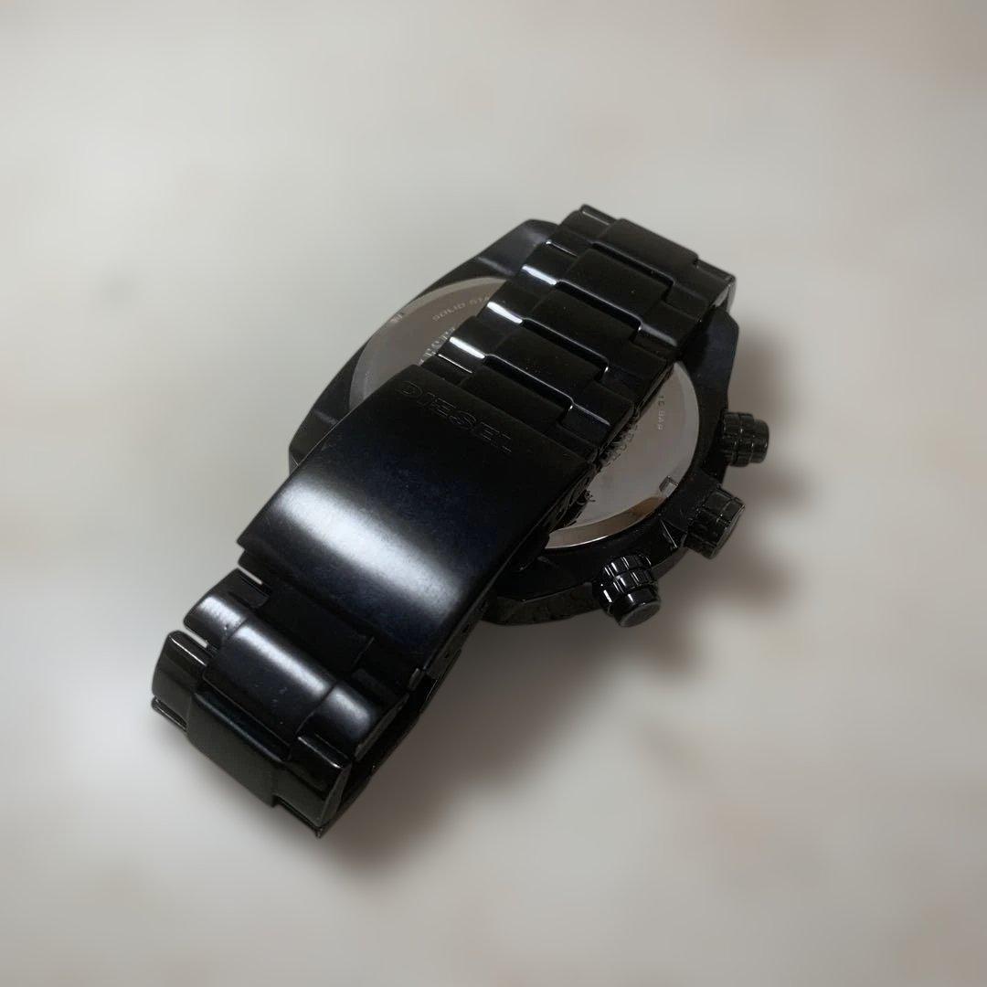 DIESEL 腕時計　新品電池　　オーバーフロー　DZ4223 ブラック　美品