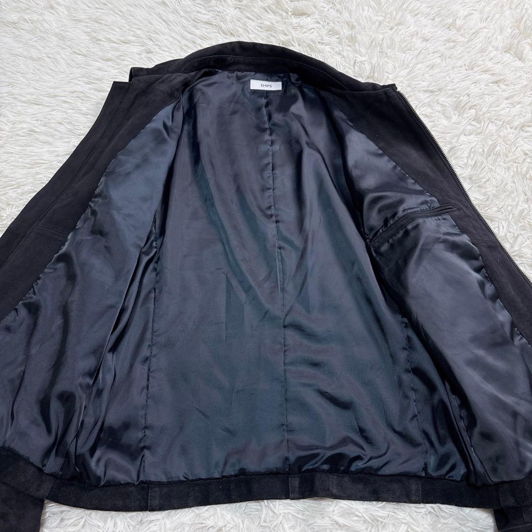 美品 シップス レザージャケット 近年モデル ダブルジップ ヤギ革
