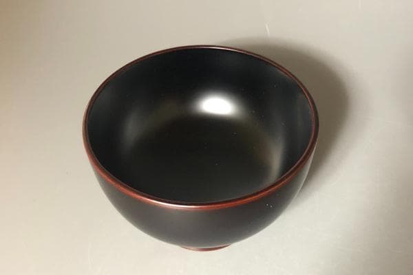 ◆458◆【年末年始限定値下】合鹿椀　溜内黒　伝統工芸士 畠中昭一作 漆器製