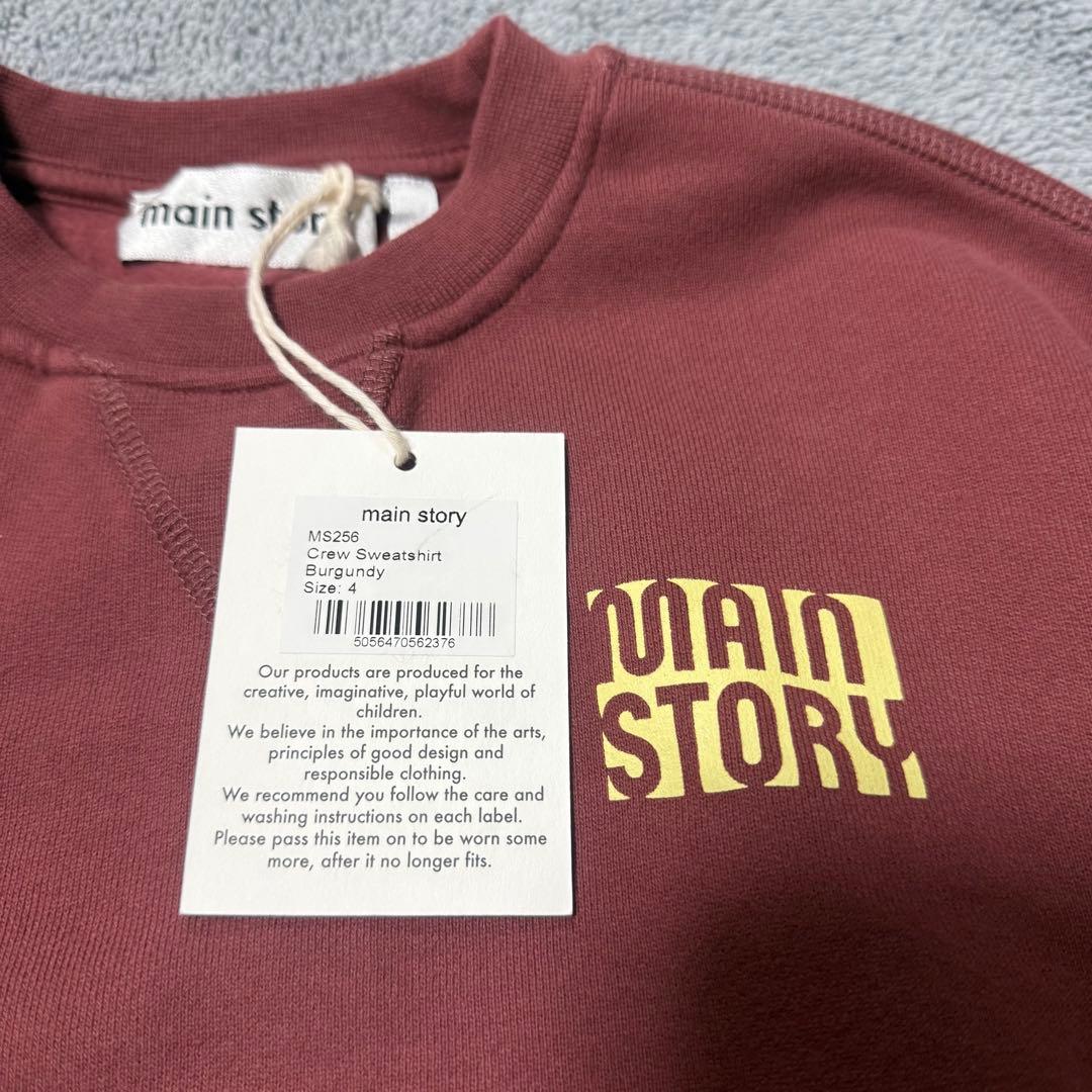 【新品未使用】mainstory AW25 トレーナー 4y