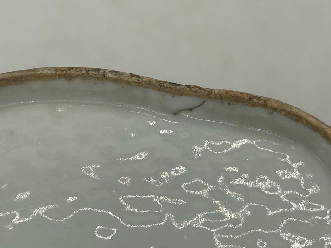 中国　清時代　粉彩花卉昆虫紋香燻　送料込み1213