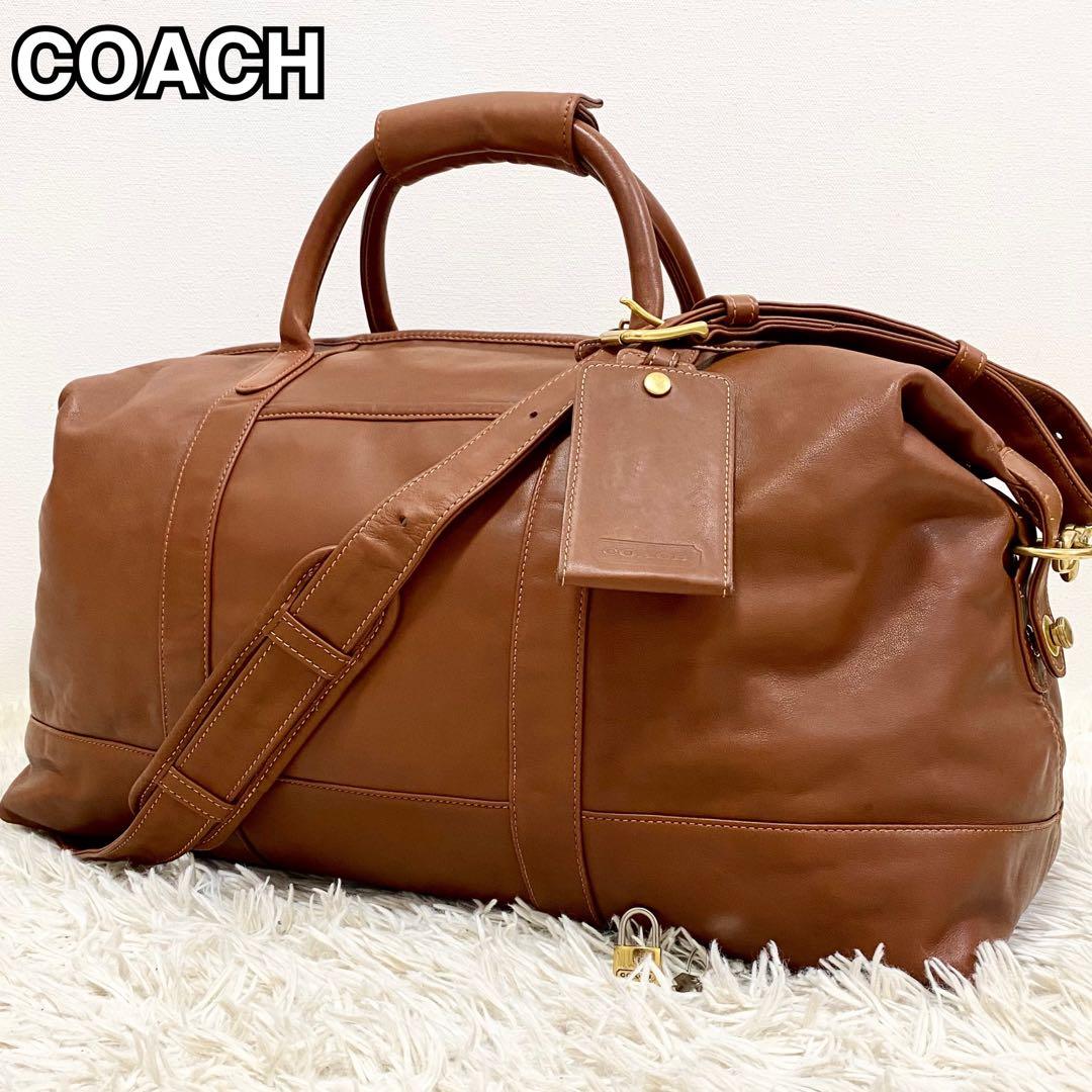希少・美品】OLDCOACH ボストンバッグ 2way キャンバス レザー