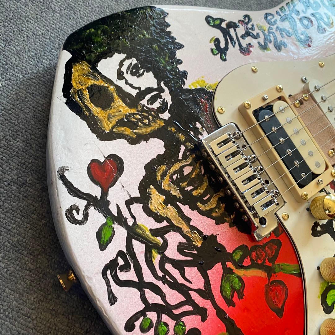ジミヘンドリックスサイケペイントストラトキャスター！奇抜なデザイン