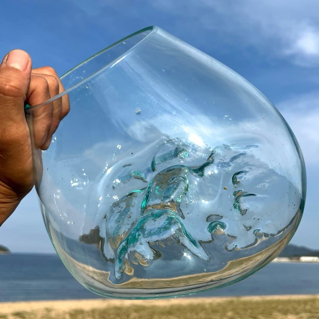 流木ガラスオブジェ特大F 花瓶 金魚鉢 テラリウム フラワーポット 水槽