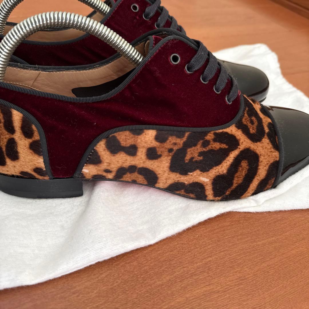 な*ン様 Christian Louboutin ヒョウ柄ドレスシューズ