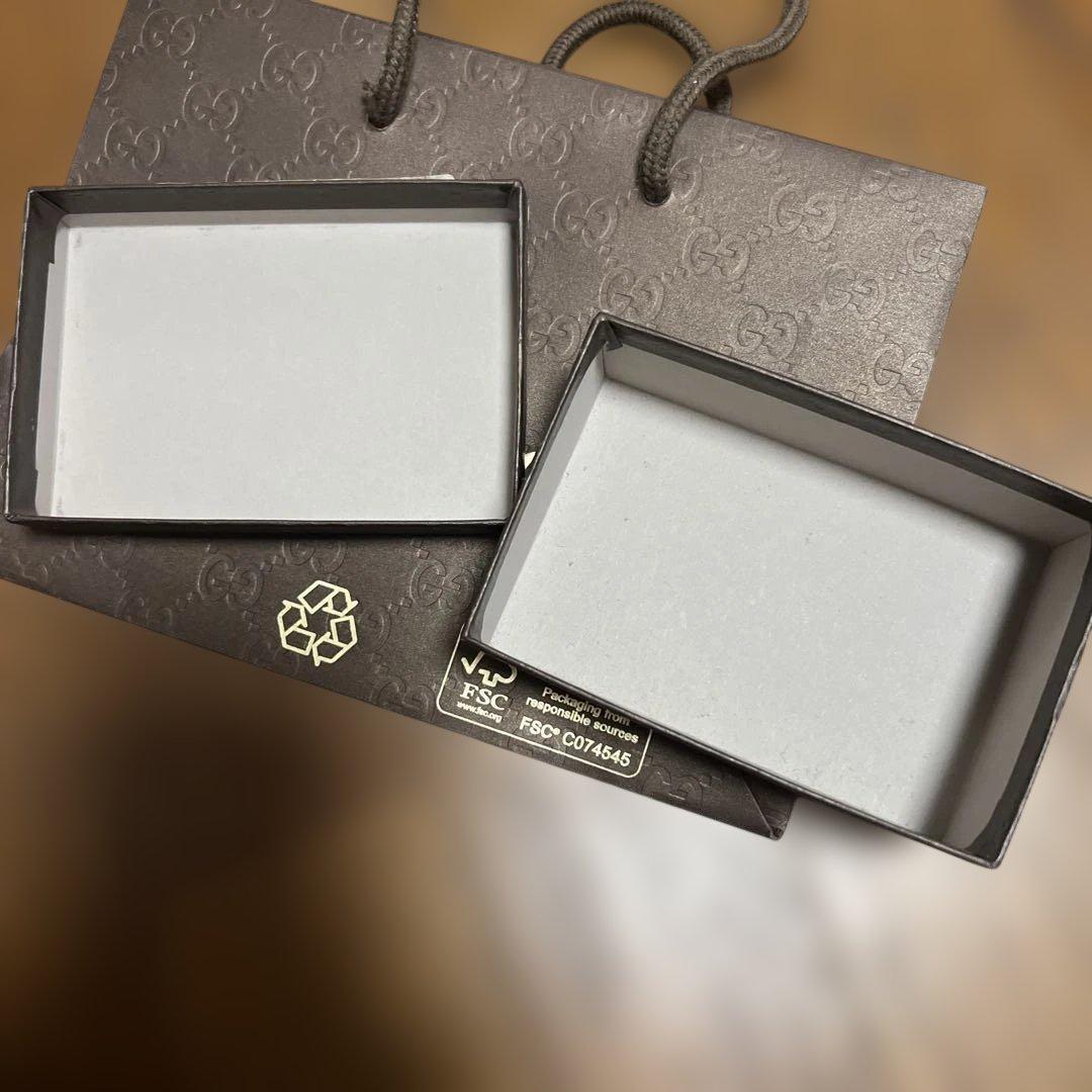 GUCCI グッチ 純正 ショッパー 紙袋 ＆ 空箱 セット ギフト 保存用