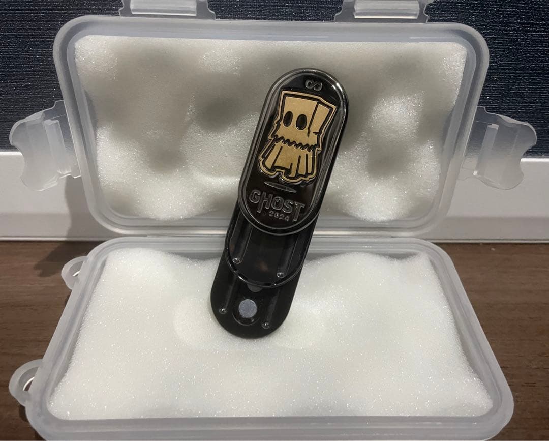 音叉内臓 ゴースト2024フィジェットスライダー フィジェットトイ EDC