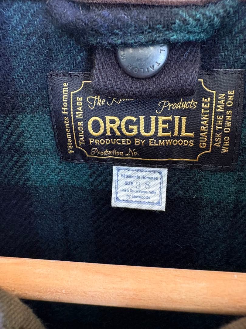 （希少）オルゲイユSuits & Fit Workers Jacket グリーン