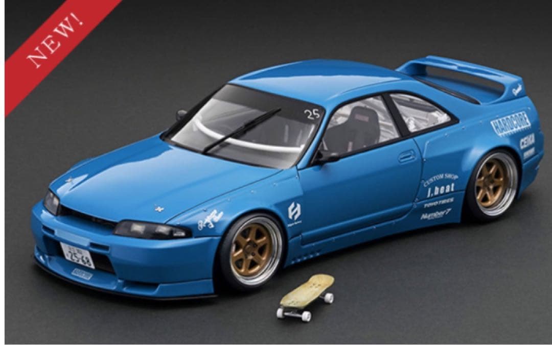 イグニッションモデル1/18スカイラインGT-R！R33パンデム！ロケットバニー