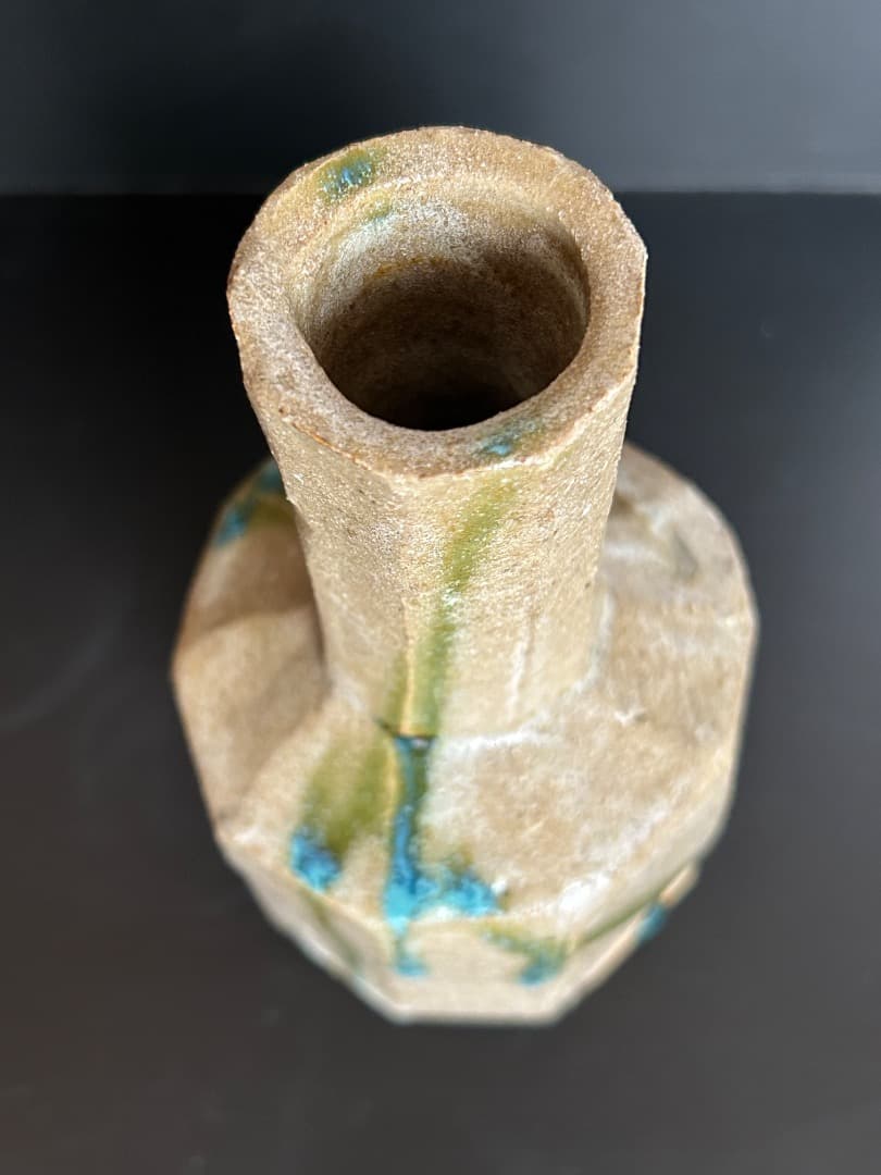 織部 砧花入れ (加藤錦三 作)