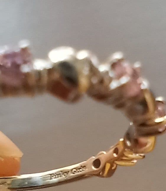 k10 ホワイトゴールド k10wg ハート エタニティリング ハーフエタニティ