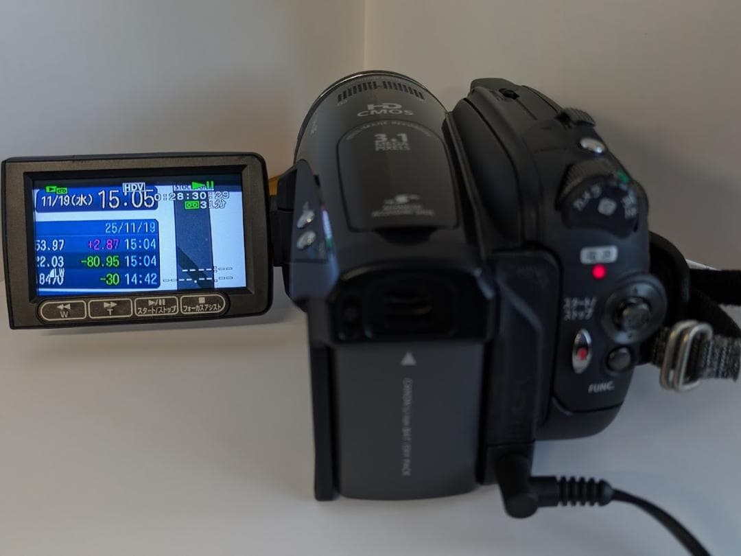 Canon iVIS HV30　キヤノンHDビデオカメラ　動作確認　付属品有