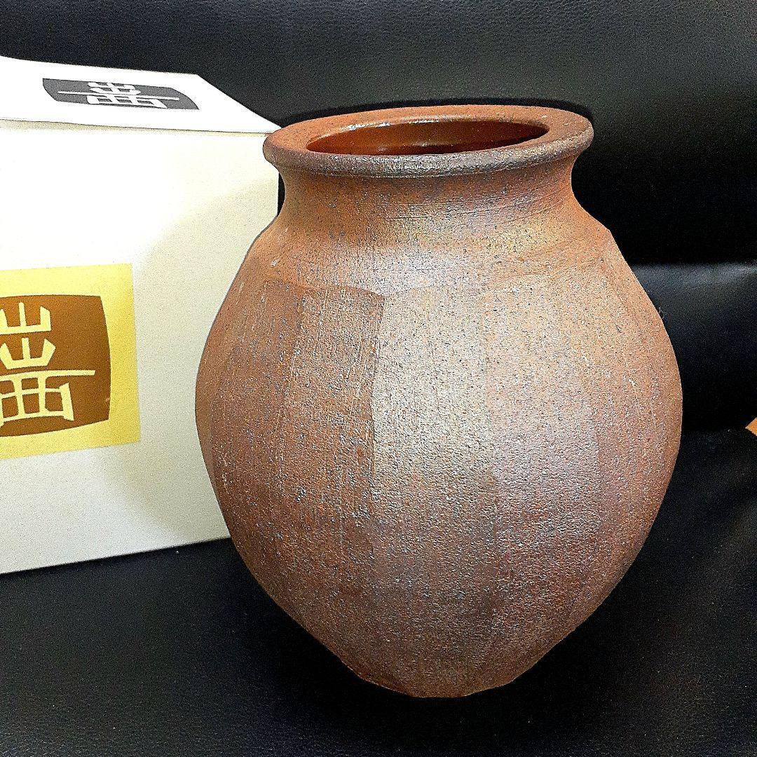 出西窯花瓶 面取り 希少花瓶 新品未使用 茶系 #出西窯 #昭和 - メルカリ