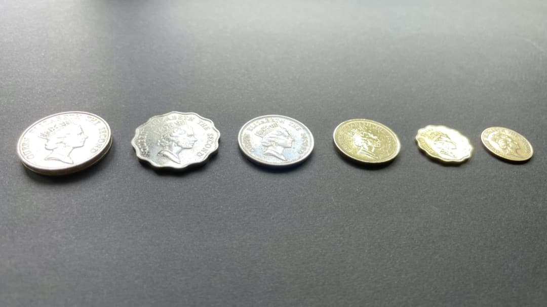 エリザベス2世 Hong Kong Dollars 香港廃盤硬貨6種類セット