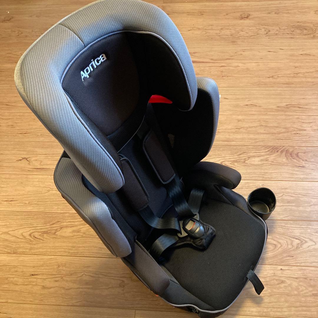 Aprica アップリカ エアグルーヴ ジュニアシート グレー カップホルダー