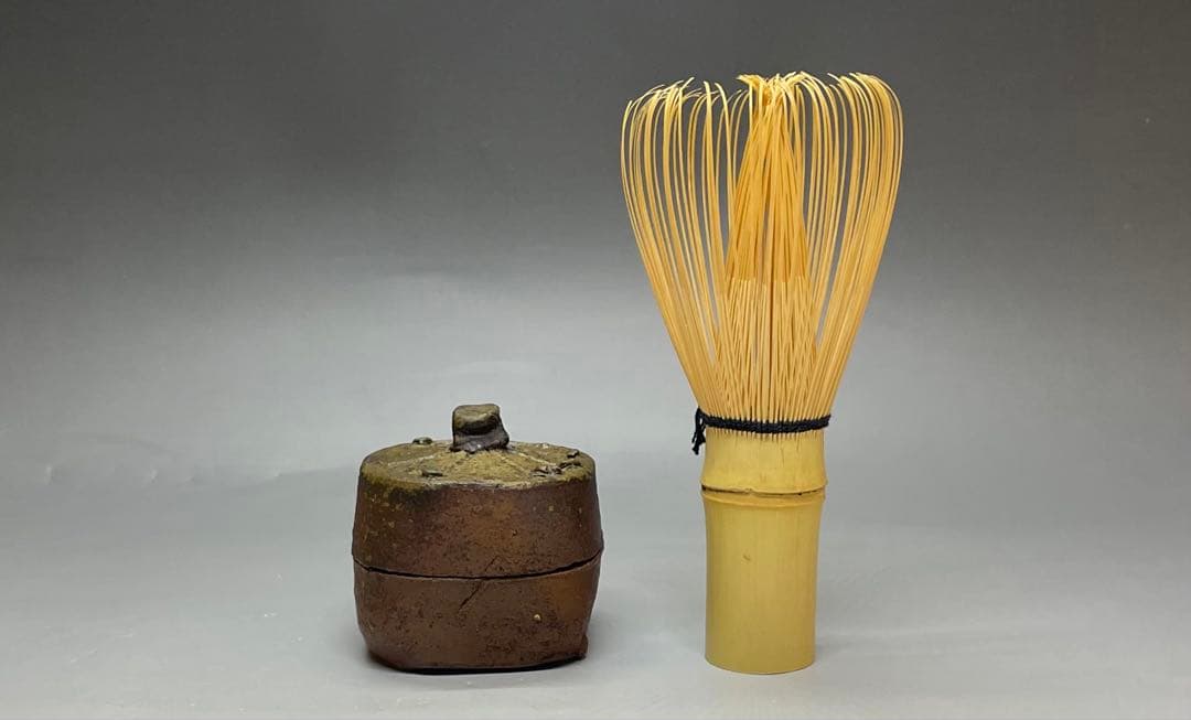 人間国宝 藤原啓 香合 備前焼 J44