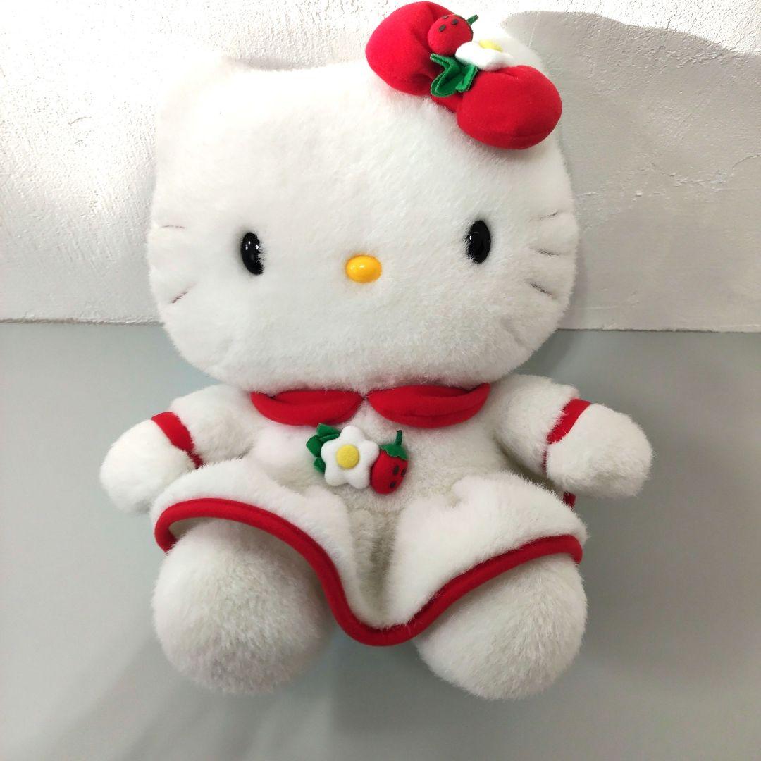 平成レトロ ハローキティ 限定/希少 いちご ドレス ぬいぐるみ - メルカリ
