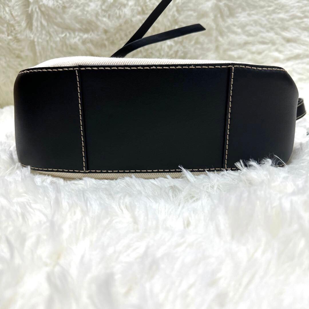 【美品】GIANNI CHIARINI ショルダーバッグ ブラック×ベージュ