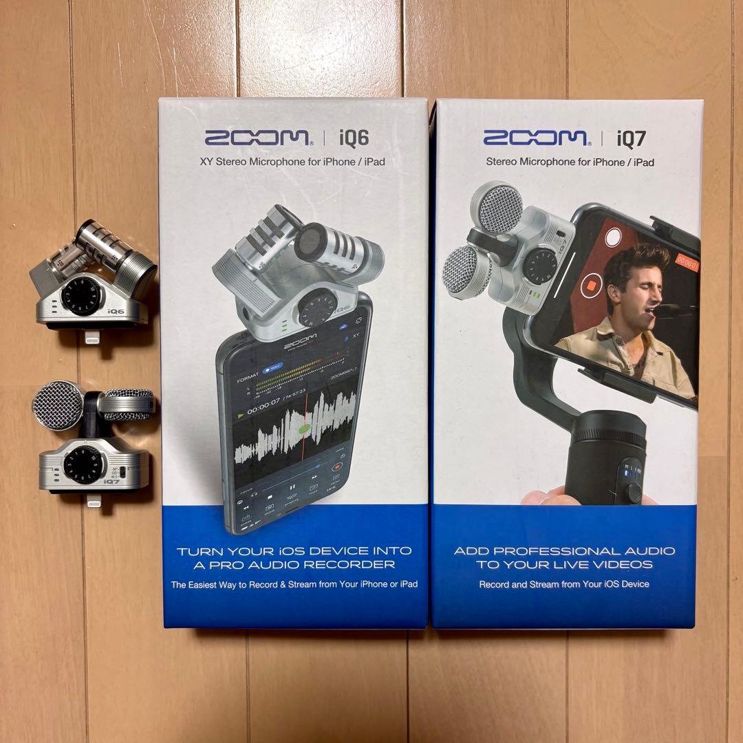 ZOOM iQ6 & iQ7 ステレオマイクロフォンセット - メルカリ