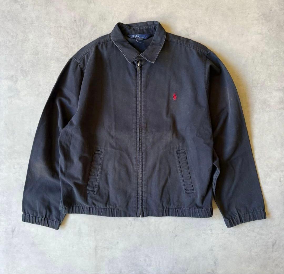 90s Polo by Ralph Lauren スウィングトップ 三角タグ 紺 90s vintage