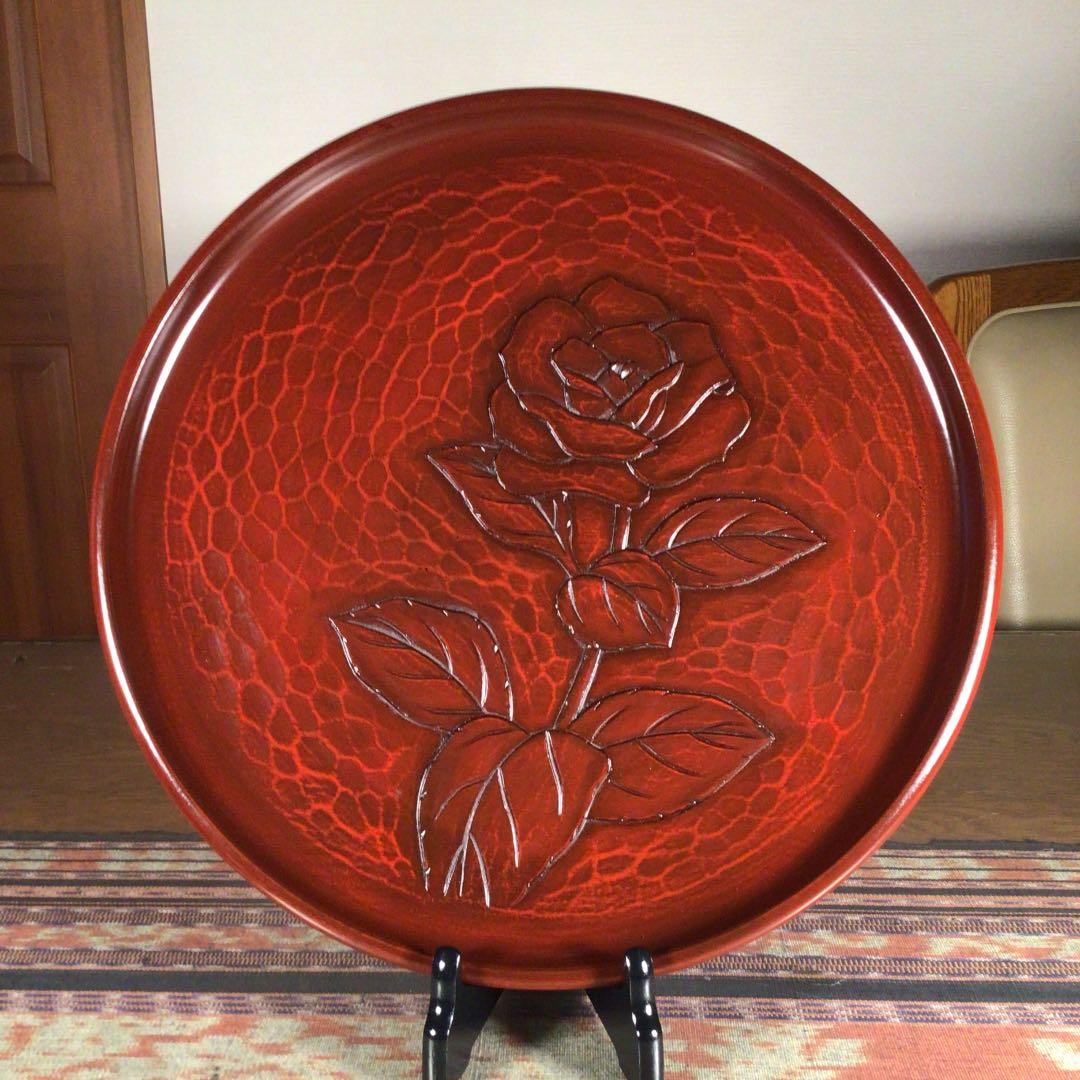 『今こそうー特価』　鎌倉彫　八勝堂　× 陽堂　お盆　2枚